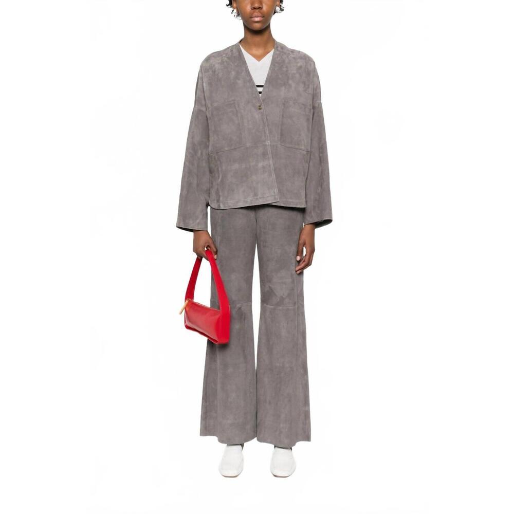NEW FORTE FORTE suede kimono in ombra